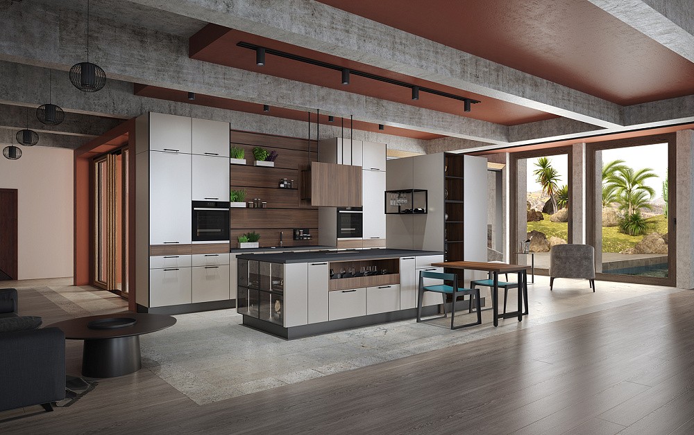 Кухня Ханна Блэк минимализм