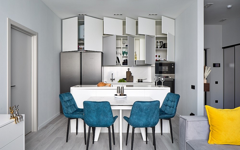 Функциональная кухня с островом 