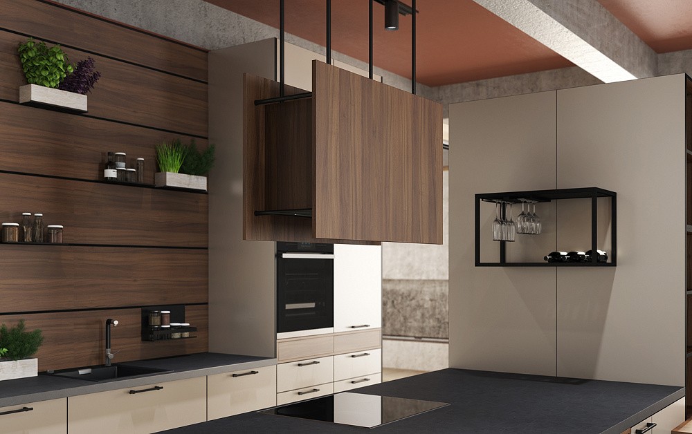 Кухня Ханна Блэк минимализм