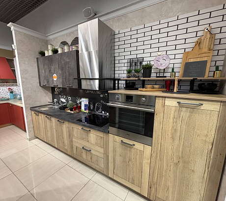 Кухня Стоун Фрейм прямая/ г.Люберцы