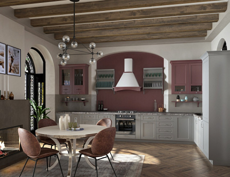 Светлая кухня в Мурманске