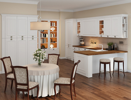 дизайн светлой кухни