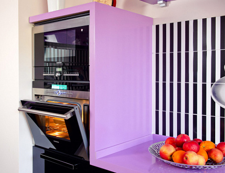 Фиолетовая кухня в Чите