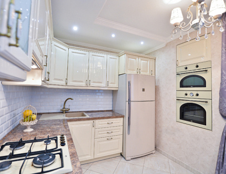 Бежевая кухня во Владивостоке