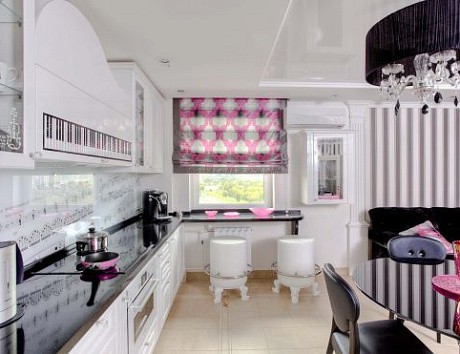 Современная кухня с барной стойкой