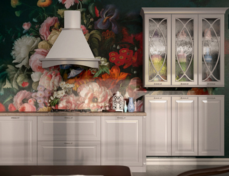 Светлая кухня в Мурманске