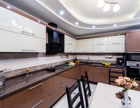 Бежевая кухня во Владикавказе