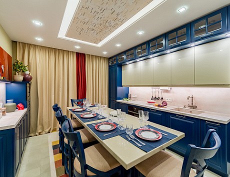 Синяя кухня в Наро-Фоминске