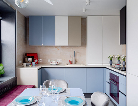 Светлая кухня в Воронеже