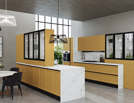 Желтая кухня в Южно-Сахалинске