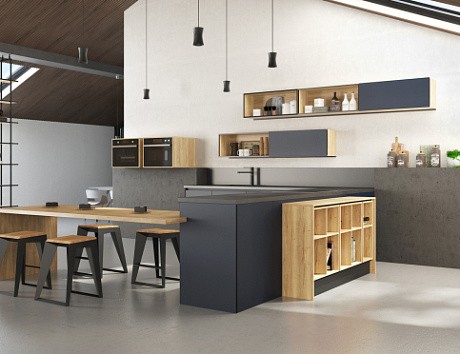 Синяя кухня в Наро-Фоминске