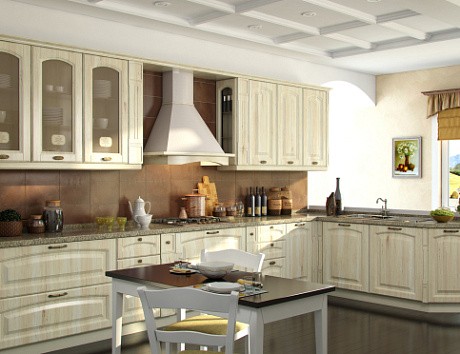 Бежевая кухня во Владикавказе