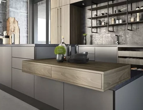 Коричневая кухня в Анапе