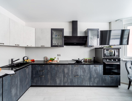 Серая кухня в Нижнем Новгороде