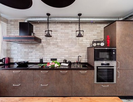 Стиль Лофт в кухонном пространстве