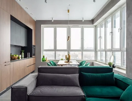 Коричневая кухня в Чите