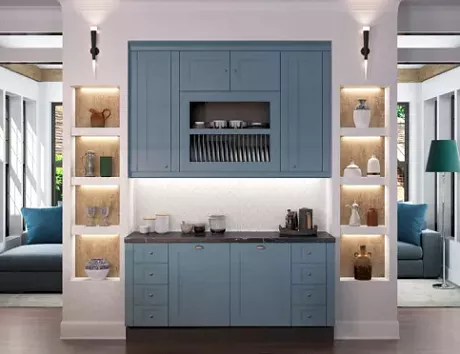 Синяя кухня в Санкт-Петербурге