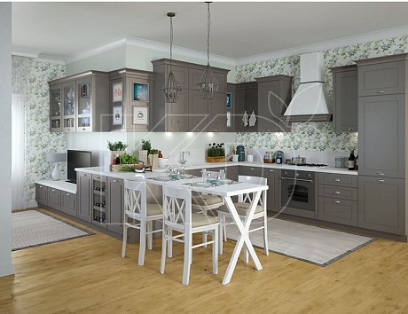 ширина угловой кухни