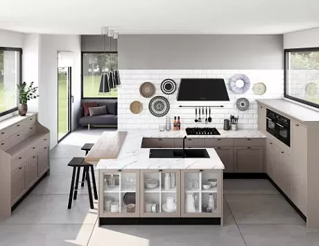 Бежевая кухня во Владикавказе