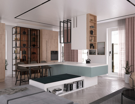 Кухня с «барной» атмосферой