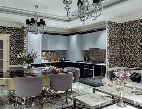 Светлая кухня в Екатеринбурге