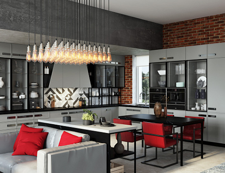 Серая кухня в Егорьевске