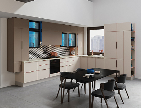 Светлая кухня в Воронеже