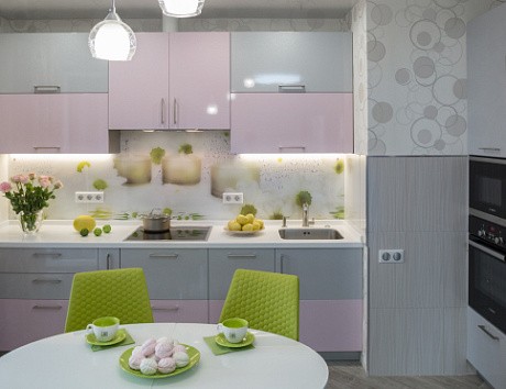 Серая кухня в Клину