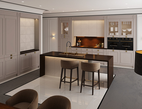 Светлая кухня в Санкт-Петербурге