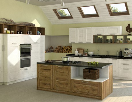 Бежевая кухня в Санкт-Петербурге