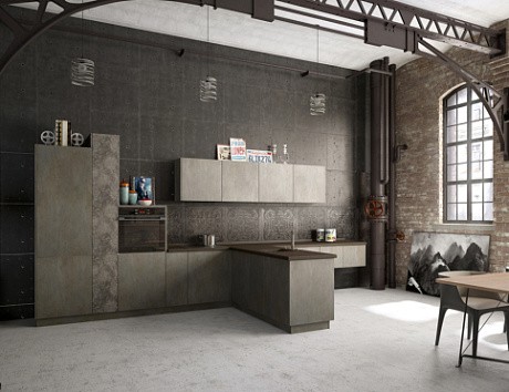 Коричневая кухня в Воронеже