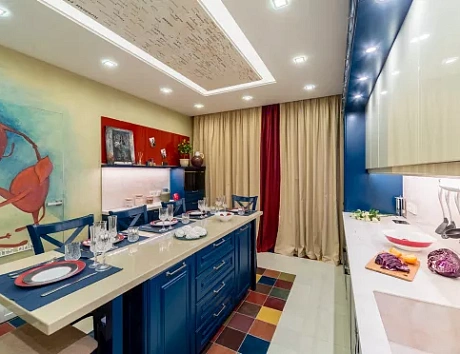 Синяя кухня в Тольятти