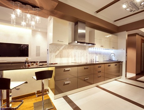 Бежевая кухня во Владикавказе