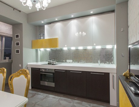 Коричневая кухня в Воронеже