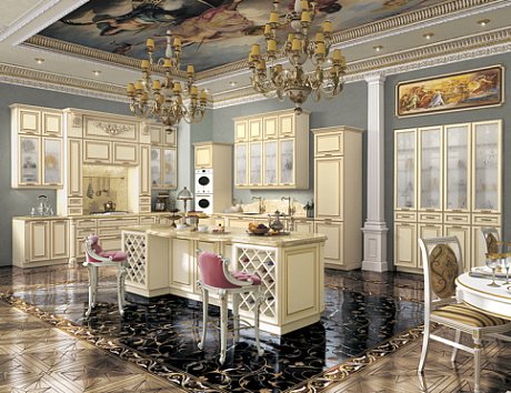 Современные кухни из массива