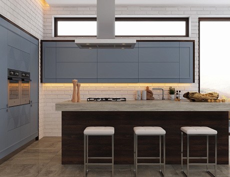 Синяя кухня в Наро-Фоминске