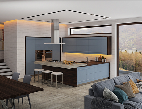 кухня в современном стиле, нестандартные кухни
